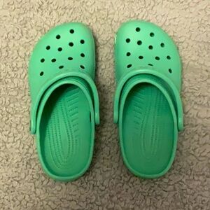 Classic Crocs Teal ( Junior size 4 )